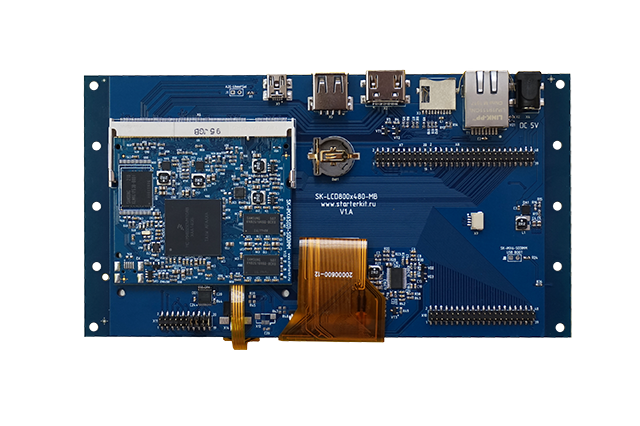 SK-LCD800x480-MB, совместное использование с SK-iMX6S-SODIMM