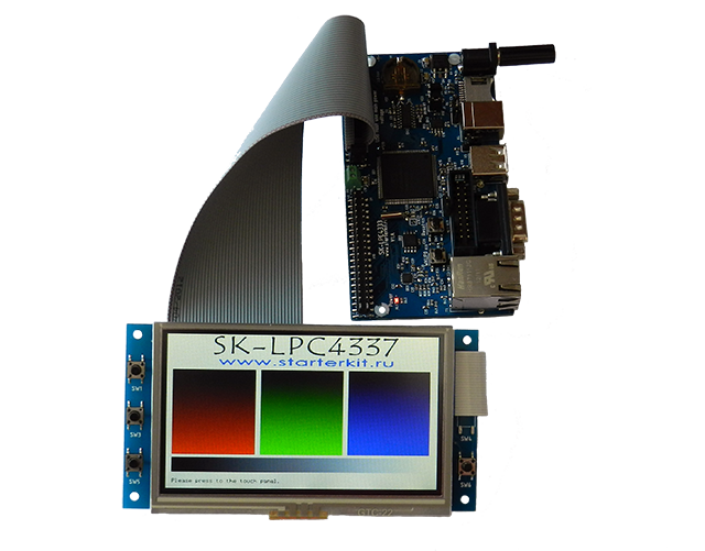 SK-LPC4337, подключение SK-WF43BTIBED0TP-Plug SK-LPC4337, подключение SK-WF43BTIBED0TP-Plug