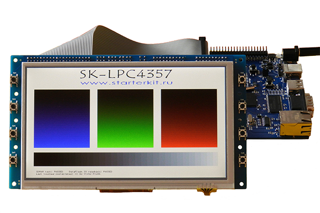 SK-LPC4357, подключение SK-ATM0700D4-Plug