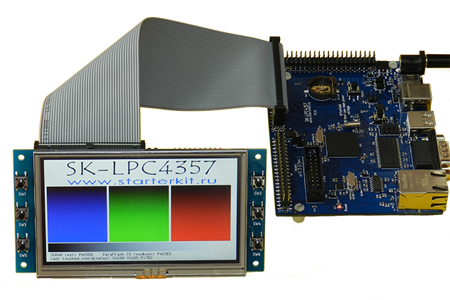 SK-LPC4357, подключение SK-MI0430FT-Plug